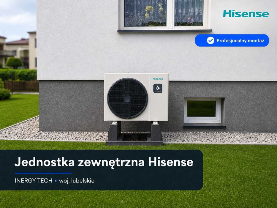 Pompa Ciepła 10 kW Hisense Hitachi z kompletnym montażem