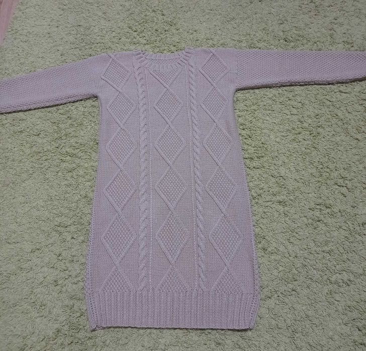 Платье-свитер, вязаное платье, сукня-светр, тепла сукня.