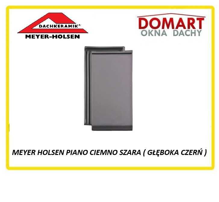 Dachówka Płaska Meyer Holsen Piano Ciemno Szara ( Głęboka Czerń) Śląsk