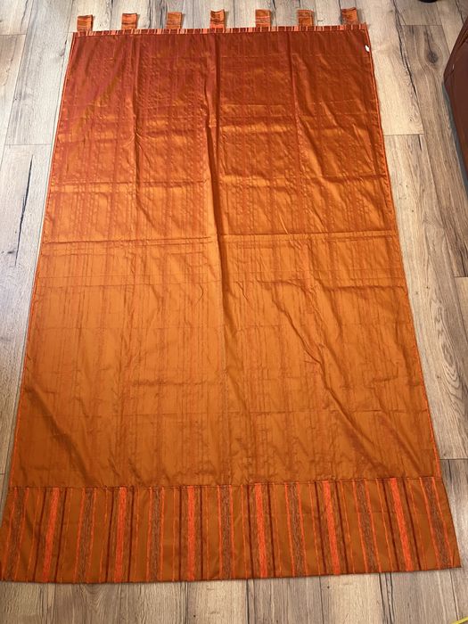 Cortinado Laranja Texturado