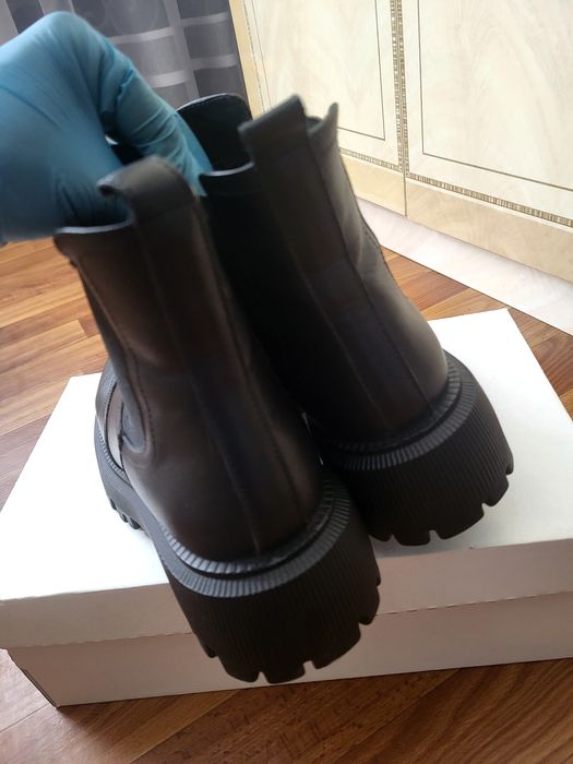 Чоботи, ботинки 37р 24см, Челсі, осінь демісезон, натуральна шкіра