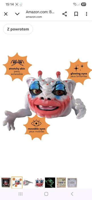 Boglins Dark Lord Crazy Clown Halloween