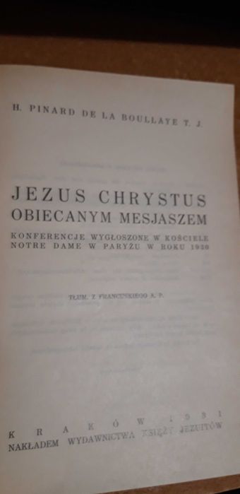 Jezus Chrystus obiecanym Mesjaszem-Kraków1931opr., cudo