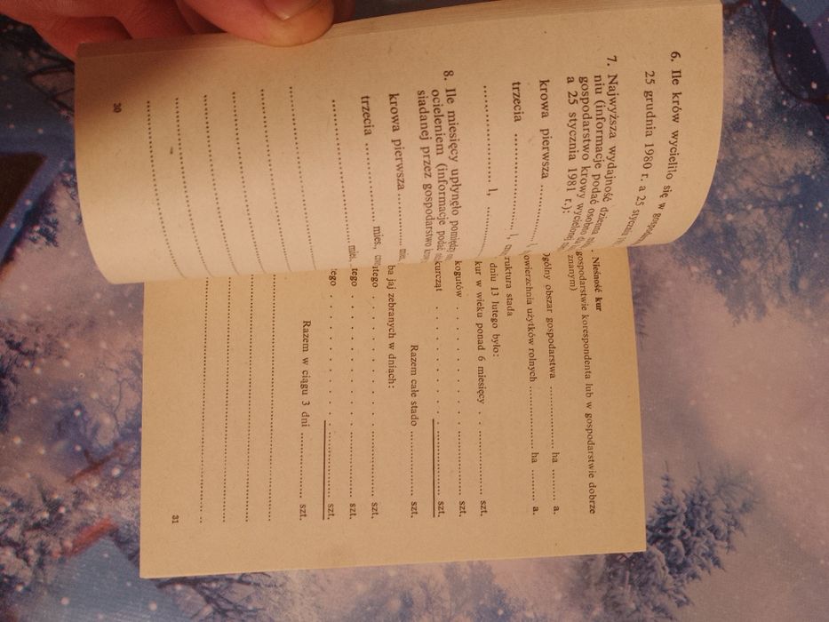 Notatnik korespondenta rolnego 1981 GUS
