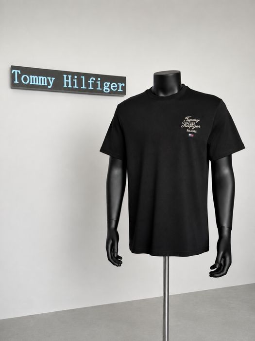 Tommy Hilfiger чоловіча футболка | Вишивка | Преміальна якість | M L XL XXL