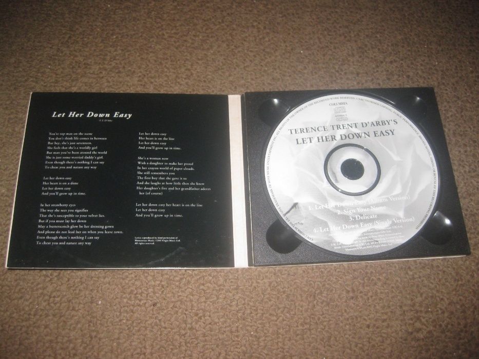 CD Terence Trent D'Arby "Let Her Down Easy" Digipack!