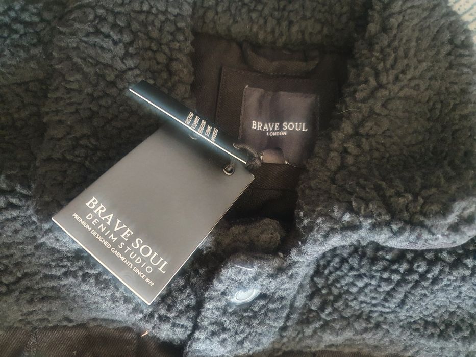 Katana jeans Brave Soul rozmiar M kurtka wiosna lato jesień czarna