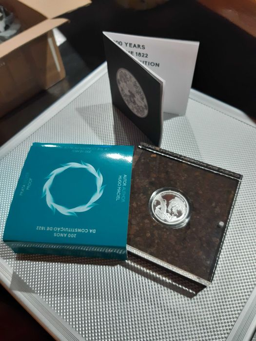 moeda Proof - 2.50 Euro 200 anos da Constituição de 1822