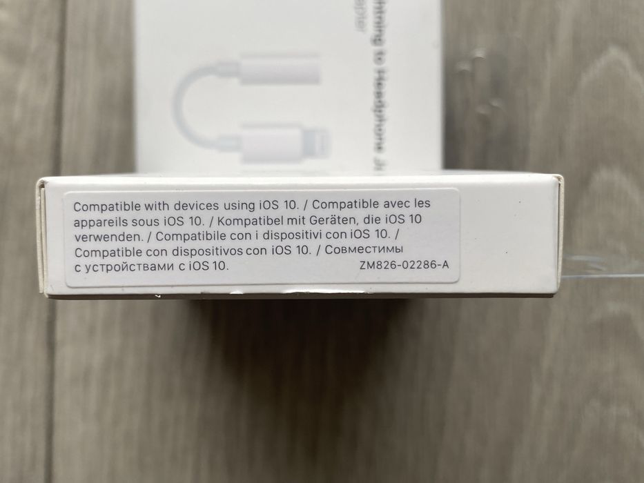 Oryginalny Adapter Przejściówka Słuchawek Iphone Lighting do Jack Nowy