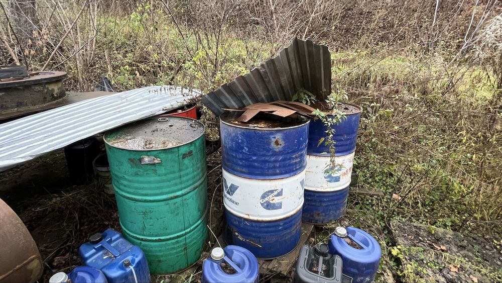 Масло гидравлика и моторное 600л.