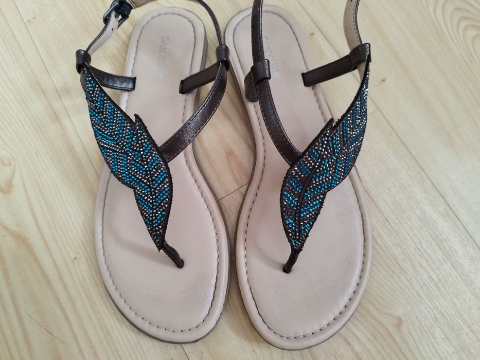 Deichmann sandały japonki 2 liście r.36