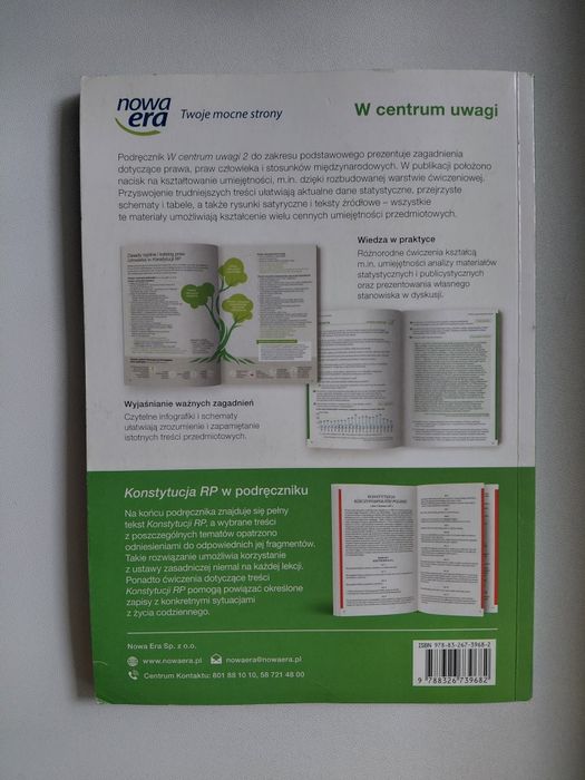 "W centrum uwagi 2" podręcznik WOS - Nowa Era