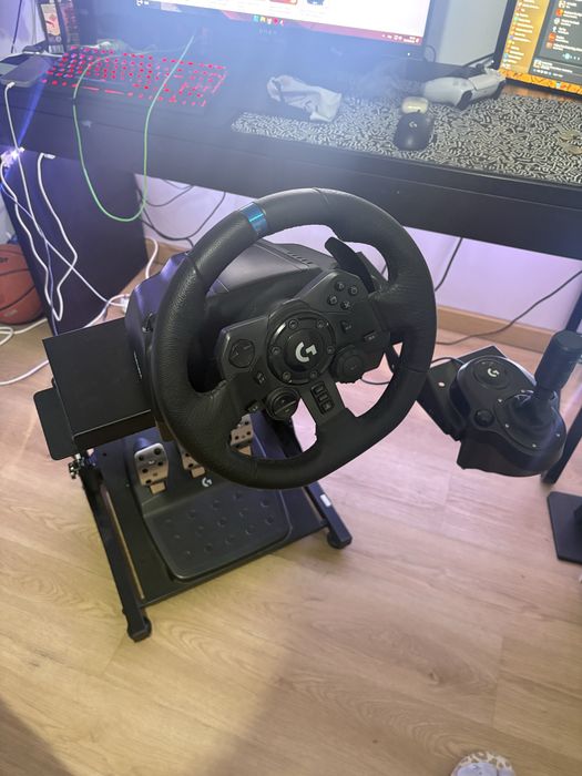 Volante Logitech G923 + Pedais + Shifter com mod sequencial