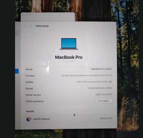 MacBook Pro i7 A1990