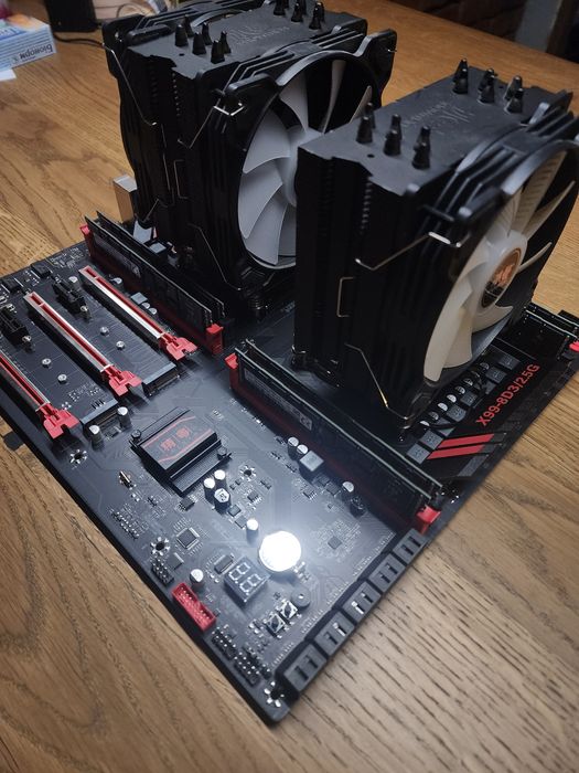 Комплект материнська плата + intel xeon 2696v3 процессори + 64gb озу