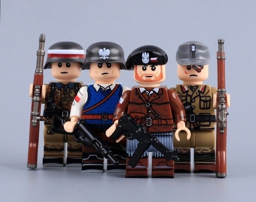 Klocki figurki żołnierze AK Powstanie Warszawskie kompatybilne z lego żołnierze AK Powstanie Warszawskie