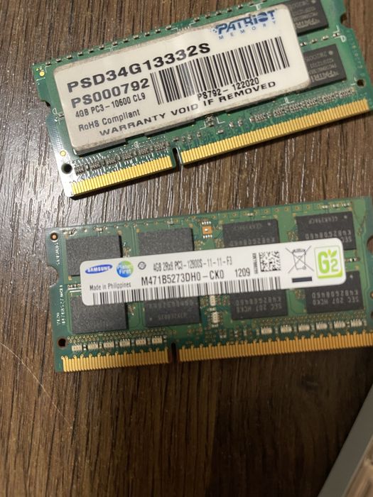 Zestaw części komputerowych – RAM + HDD