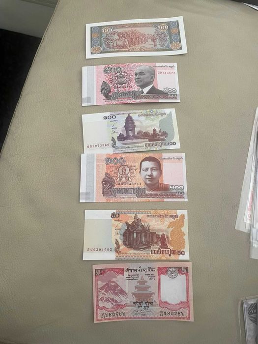 CONJUNTO DE NOTAS DO Camboja