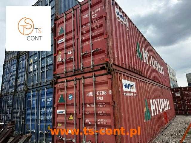 Kontener morski magazynowy budowlany 40 DV / 40HC używany 12 metrowy