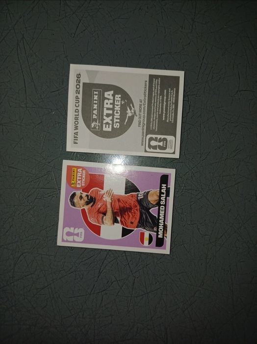 Haaland Bronze + Salah Purple - Panini Extra Stickers