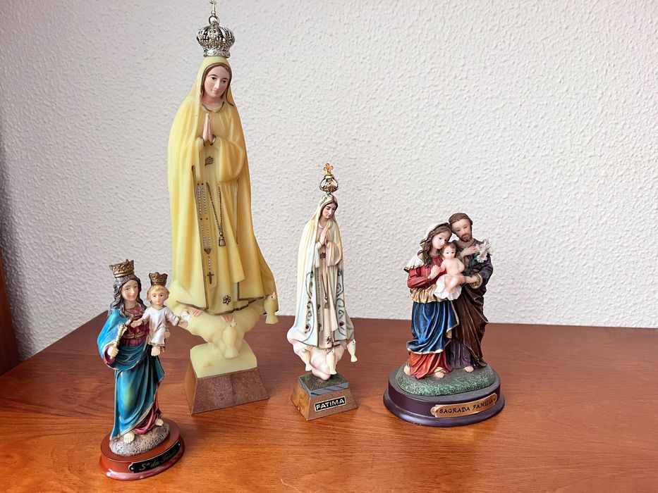 Conjunto figuras religiosas N. Sra. De Fátima