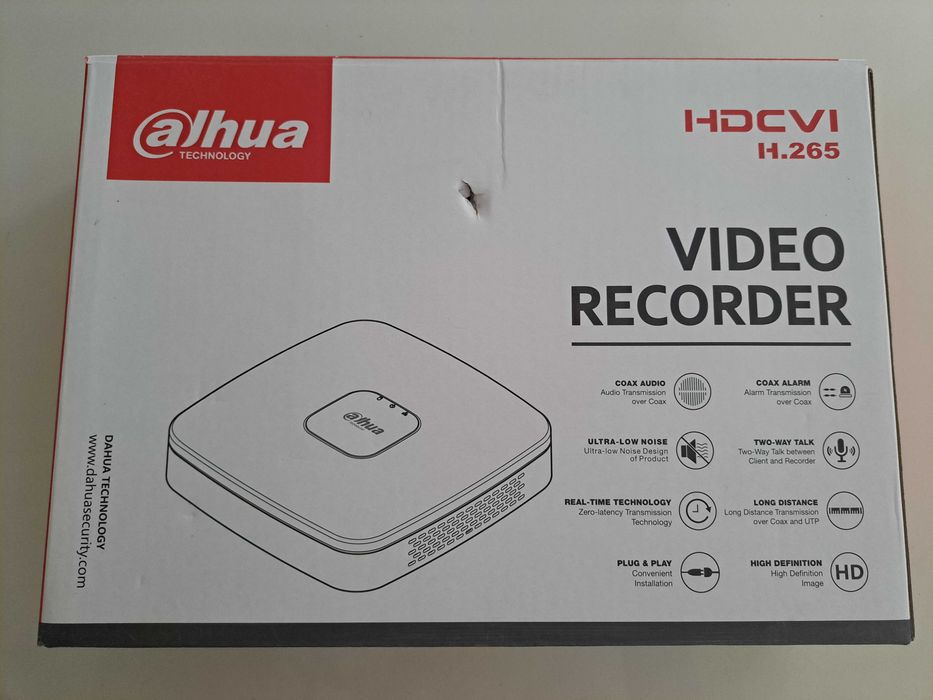 Video rejestrator DAHUA + 4 Kamery + 20m. kabla . NOWY