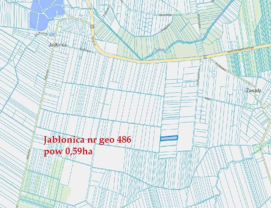 pakiet ; 3 działki rolne (łącznie 1,55 ha) Jabłonica - gmina Wieniawa - Widok 2