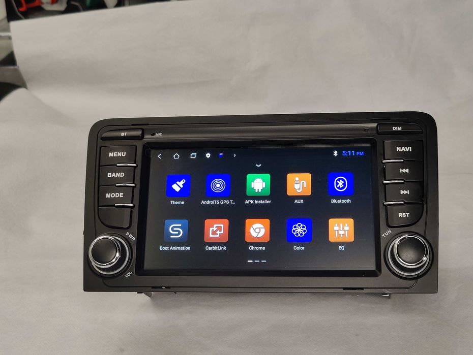 Radio 2 DIN Android Audi A3 – WIFI GPS Bluetooth 2GB RAM - Novo