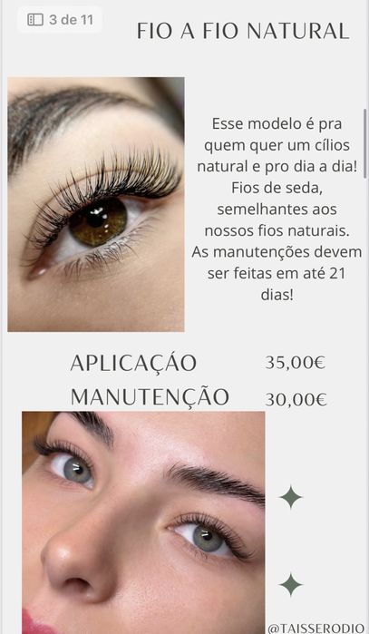 Extensão de Cilios | Pestanas - Sobreda/Almada