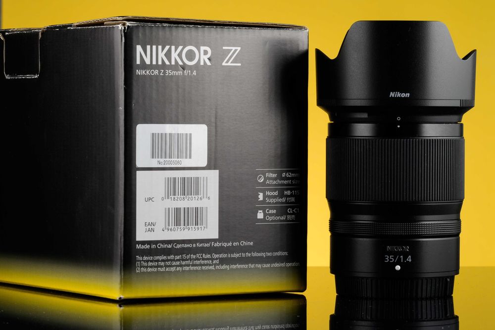 Nikkor Z 35mm 1.4 - Stan Idealny. Pełen Komplet