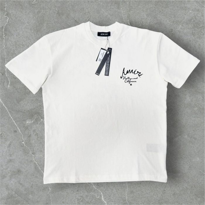 T-shirt koszulka męska biała nadruk AMIRI XL