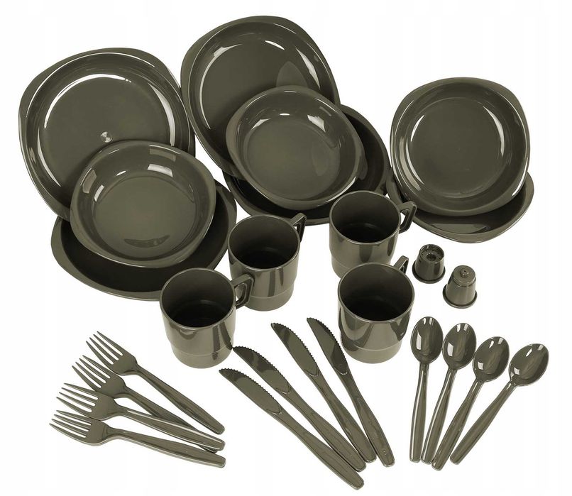 Набір Mil-Tec 14687000 у блістері тарілка кружка ніж вилка ложка