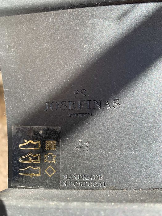 Botas Josefinas 41 xadrez azul e branco, reforço tornezelo