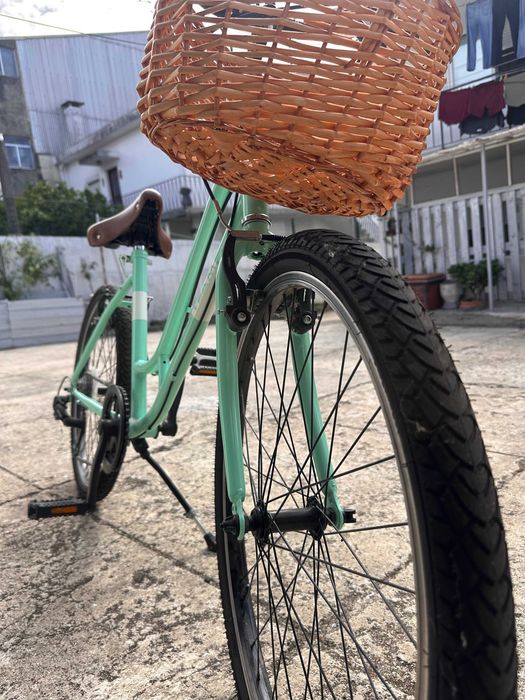 Bicicleta de Menina|Senhora Verde Água