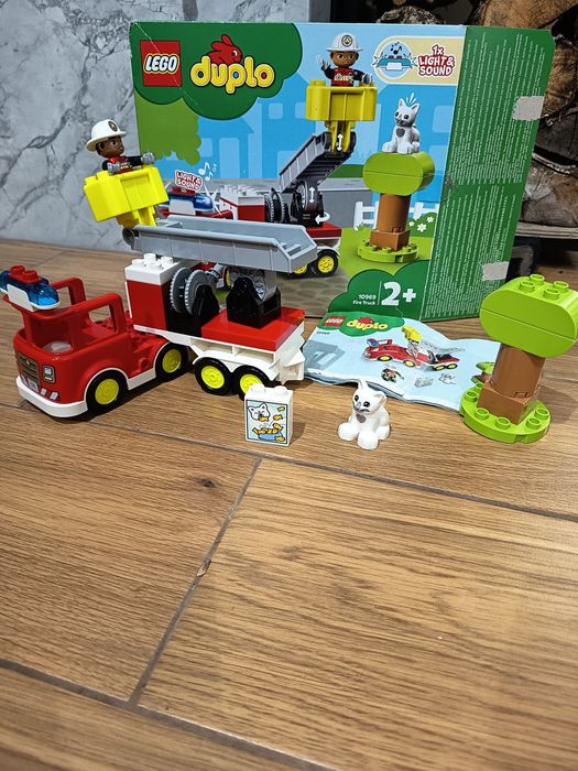 Klocki Lego Duplo 10969 Wóz Strażacki Straż Pożarna Zestaw Dla Dzieci