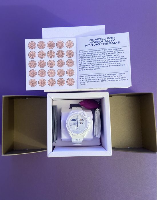 Omega Swatch Mission to Earthphase - Moonshine Gold