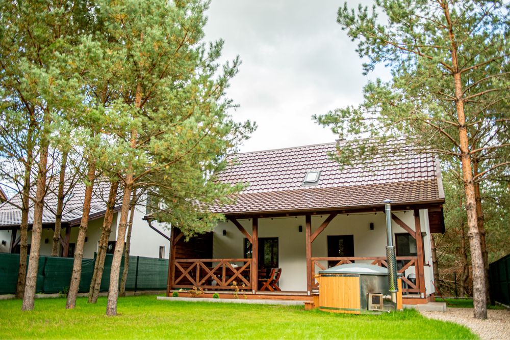Domek na kaszubach z jakuzzi i sauną.