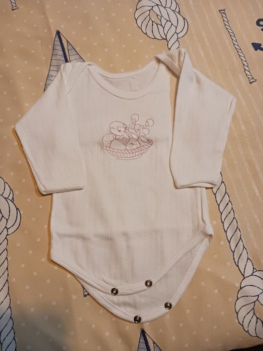 Body 2 meses- algodão carnado