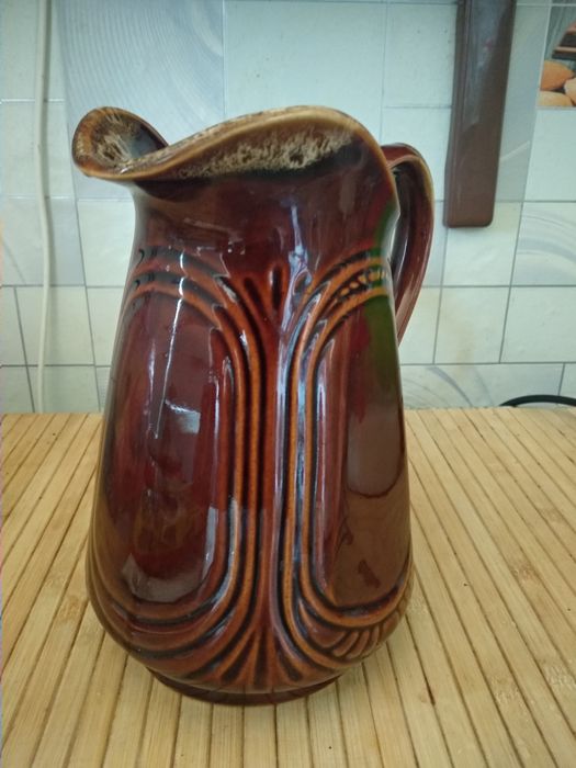 Кувшин глиняный глазурованный