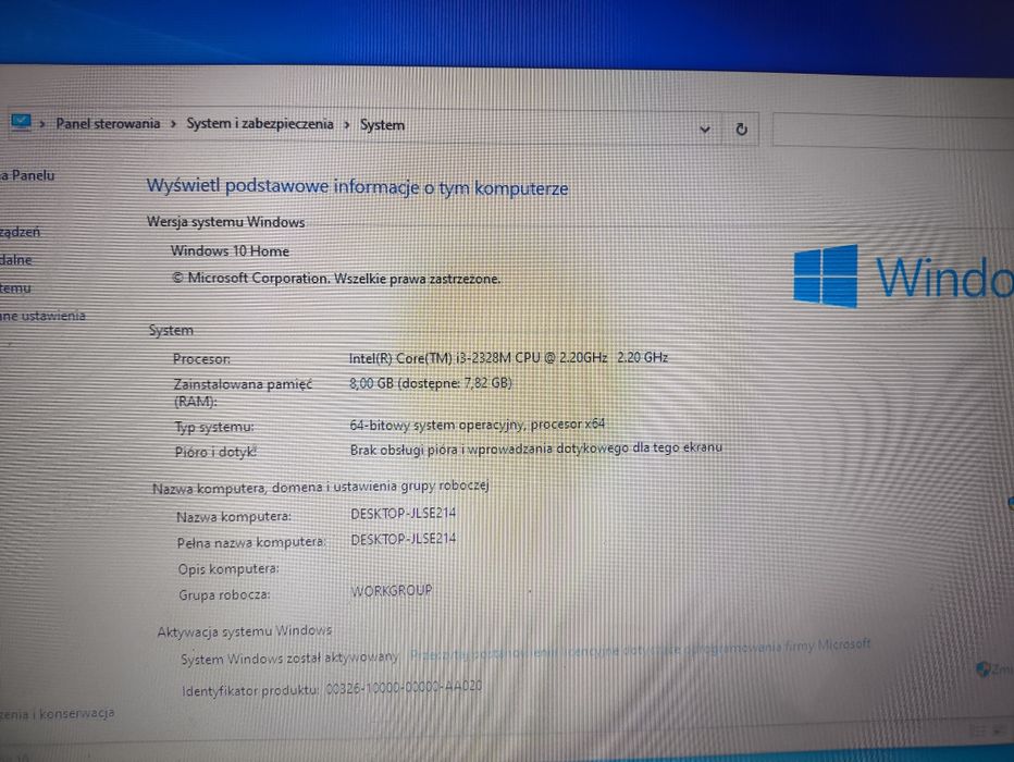 Laptop Acer Aspire E1-572 intel i3 8GB ram 512GB dysk