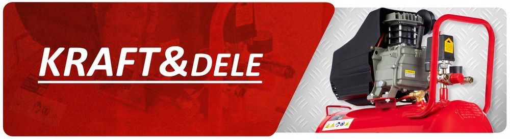 Kompresor olejowy sprężarka powietrza 50l 9 bar tłokowa pompa KD401