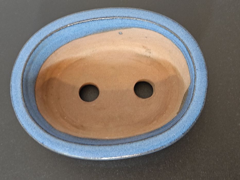 Vaso para bonsai em azul