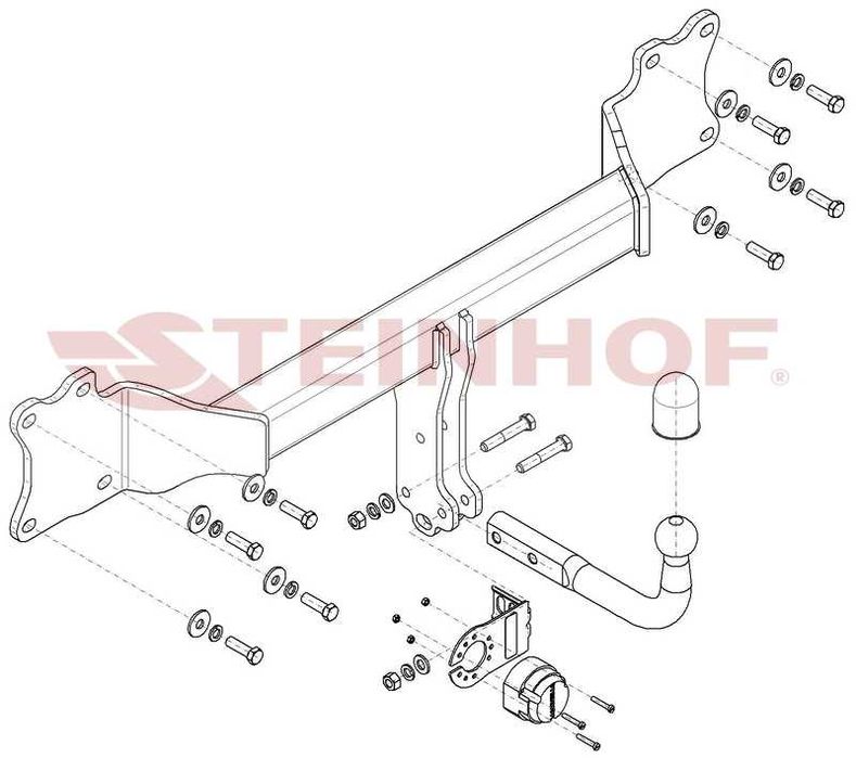 HAK HOLOWNICZY + MODUŁ 7P do Audi Q8 4MN od 2018