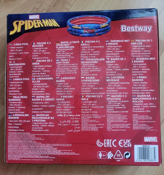 Basen dla dzieci Spider-Man