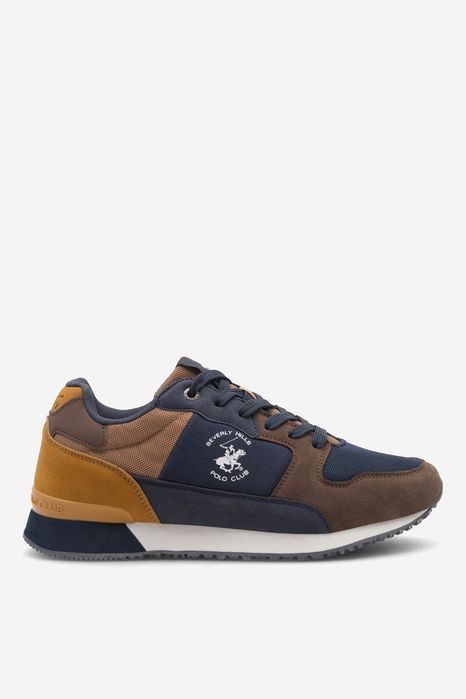 Beverly Hills Polo Club Sneakersy Męskie Brązowo Granatowe Rozmiar 45