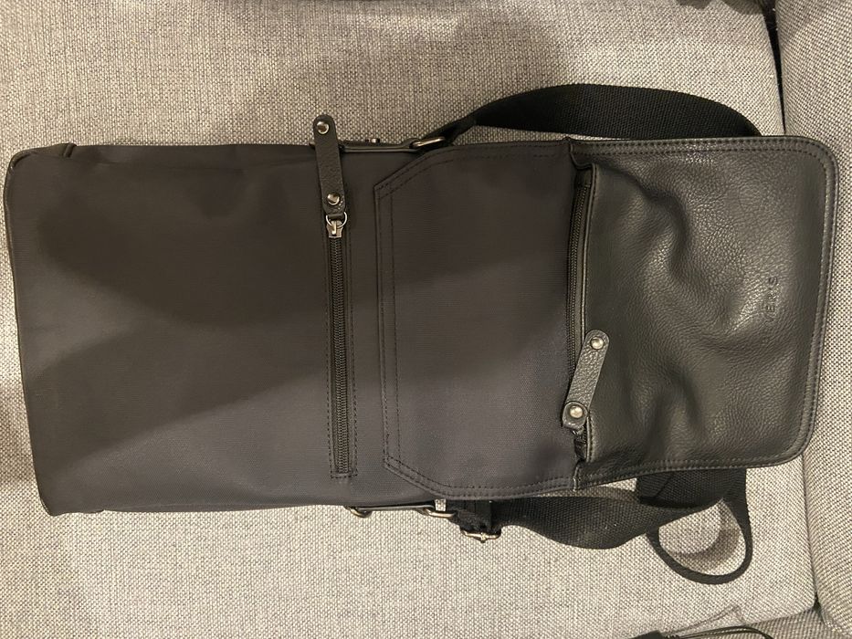 Torba męska listonoszka czarna Bevers skóra