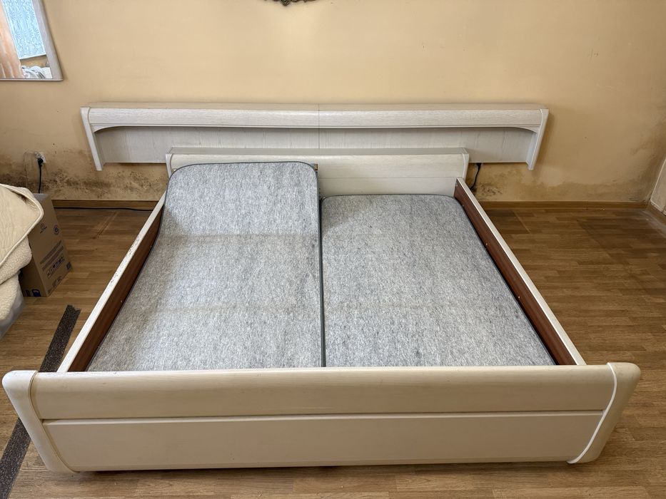 Łóżko 200x200 stan dobry, solidna konstrukcja