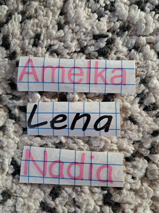 Naklejki imienne