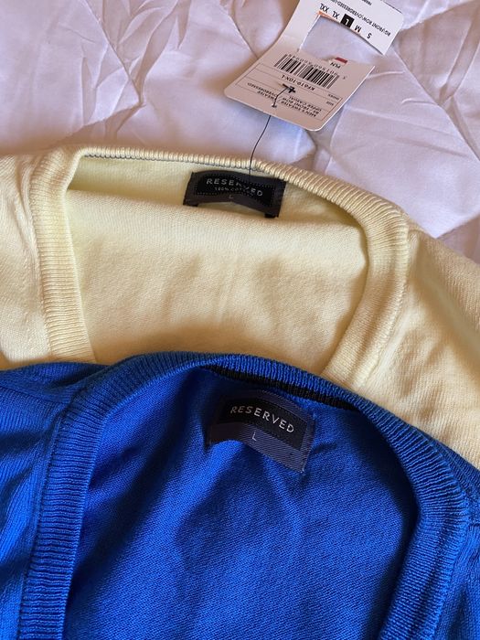 Sweter męski reserved cienkie L 2 kolory