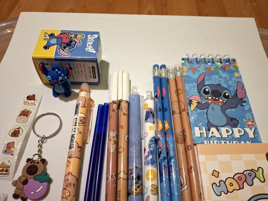 Mega zestaw kapibara stitch prezent urodziny święta